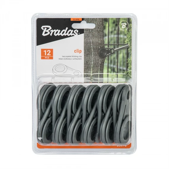BRADAS ponyva fűzőkarika rögzítő szürke