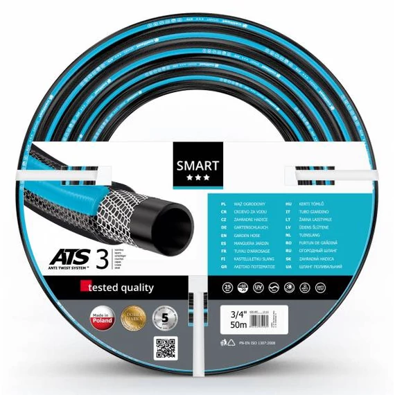 CELLFAST smart ats 3 rétegű locsolótömlő 3/4