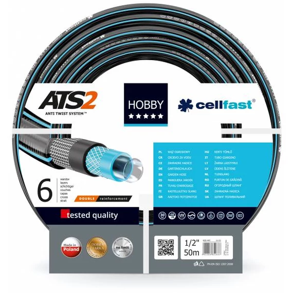 Hobby ATS 6 rétegű csavarodásmentes locsolótömlő