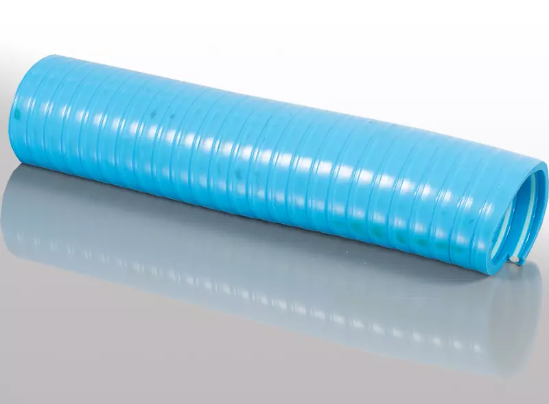 PVC szennyvíztömlő - Kék (040/049 - 150/168mm)