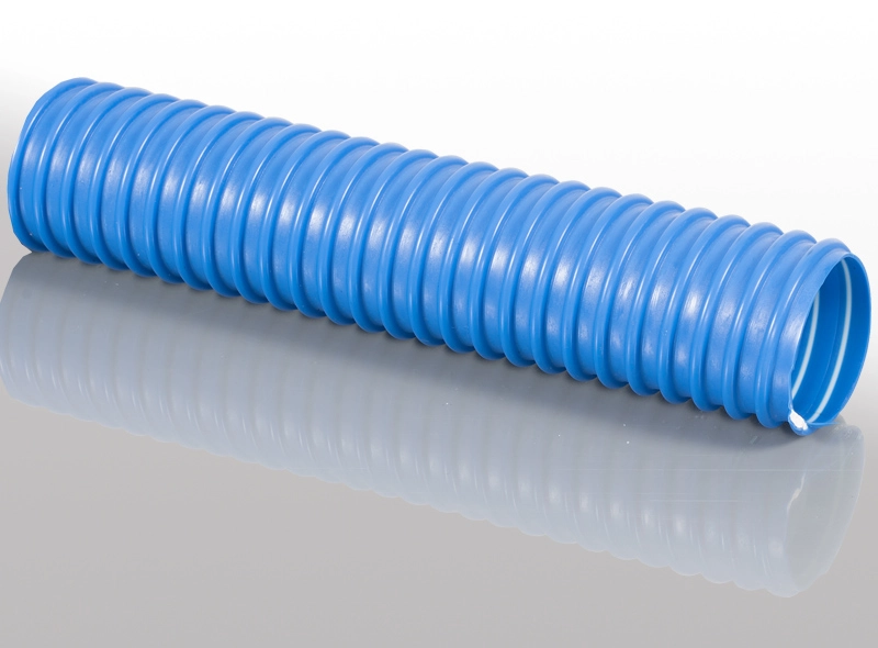 PVC Csigatömlő - Elszívó tömlő - Kék
