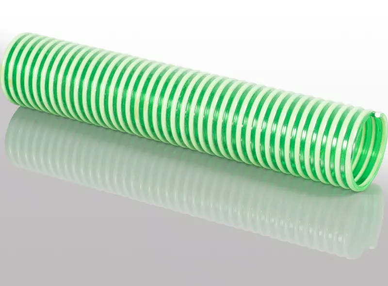 PVC Szívó-nyomó tömlő - Zöld